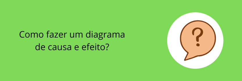 como fazer um diagrama de causa e efeito