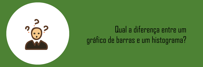 Qual a diferença entre um gráfico de barras e um histograma?